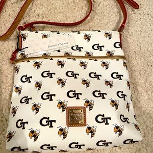 Brand New with Tags Dooney & Bourke Crossbody Bag with Georgia Tech logo